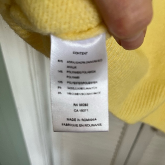 Tibi Pale Yellow Cowl Neck Sweater - Picture 6 of 6